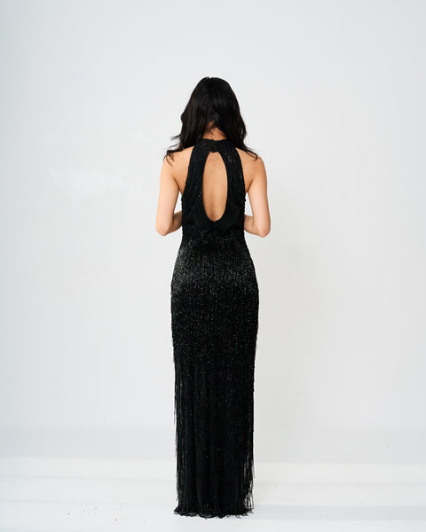 Elegant Sequin Evening Gown