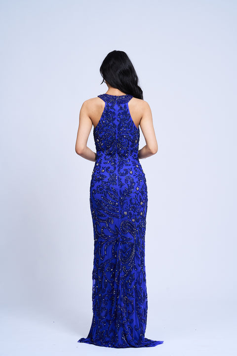 Midnight Majesty Lace Gown