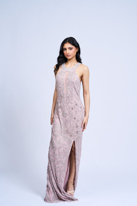 Blush Bijou Embellished Gown