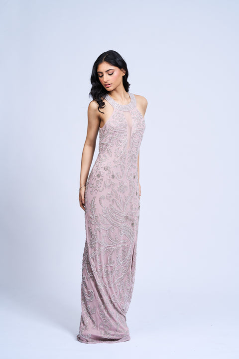 Blush Bijou Embellished Gown