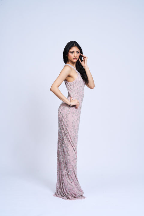 Blush Bijou Embellished Gown